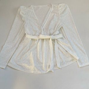 Maternity Spring white  SHEIN shirt- medium